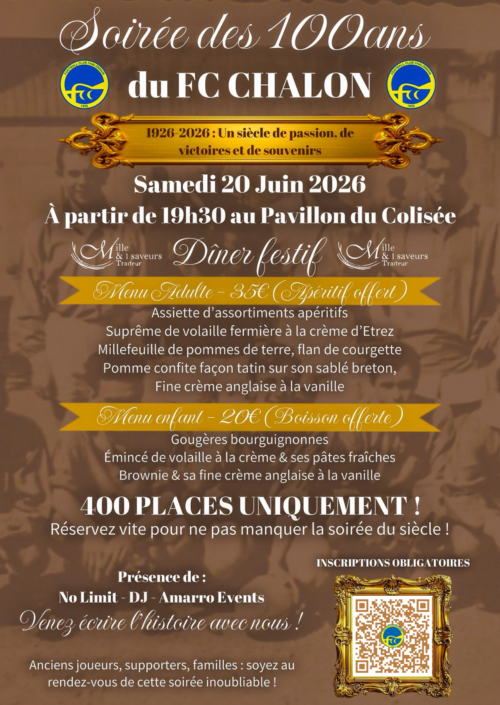 Soirée Centenaire FC Chalon